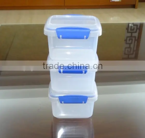 3 Pcs Set Promotional Clip Plastic Food Storage Container photo-3