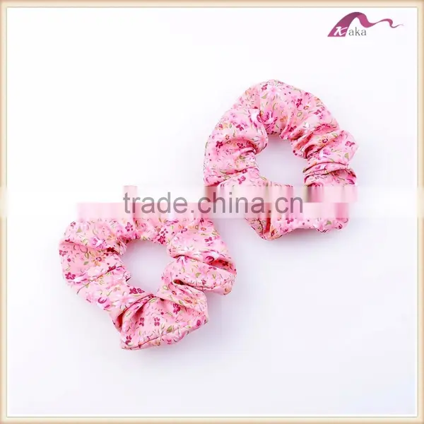 Girls Print Flower Scrunchies For Hair Accessories photo-2