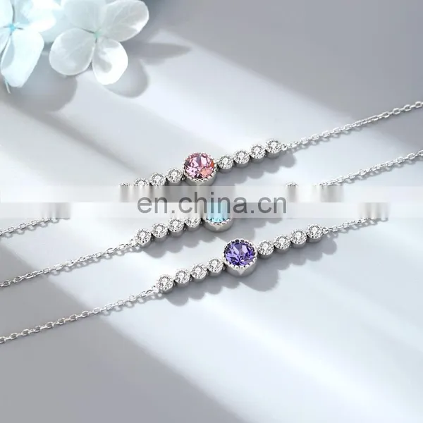 Heart of the Ocean Blue Zircon Lady's Hand Painted Stainless Steel Bracelet photo-4