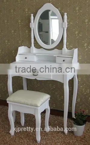 Wooden Mail Order Packaging Furniture Dressing Table and Stool photo-2
