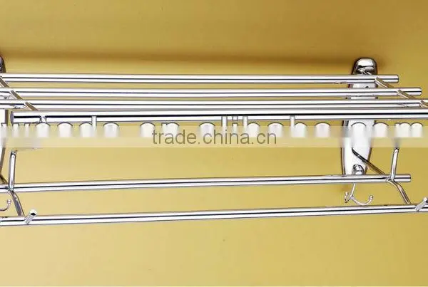 Wesda Bathroom Hardware Set Metal Bathroom Hotel Towel Shelf A081 photo-6