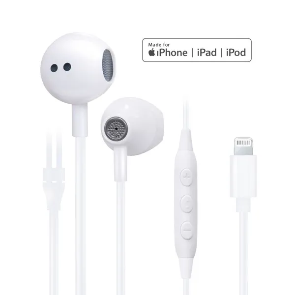 2020 New Arrival Mfi Certified 8pin Stereo Earphone Built-in Microphone Headset for IPhone Xs Max 11/11Pro photo-3
