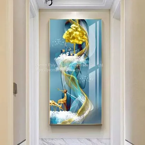 Abstract Painting Horse Crystal Porcelain Painting Art Living Room Decoration photo-4