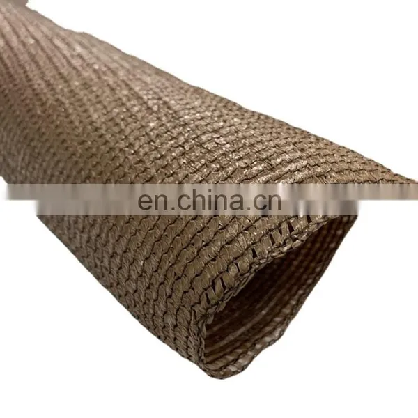 High Quality HDPE Brown Shade Cloth 6 Needles Knitted Garden Sun Shade Netting photo-4