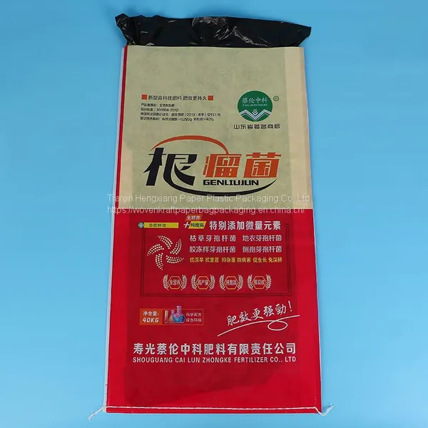 High Speed Filling Heavy Duty Kraft Paper Bags Durable 3 Layers With PE Bag Inside photo-4