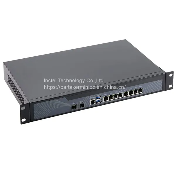Partaker PfSense 1U Firewall Intel Core i3 2350M i5 2520M i7 2620M 8 x Intel 82574L LAN 2 x SFP 82599ES 10 Gigabit VPN OPNsense photo-3