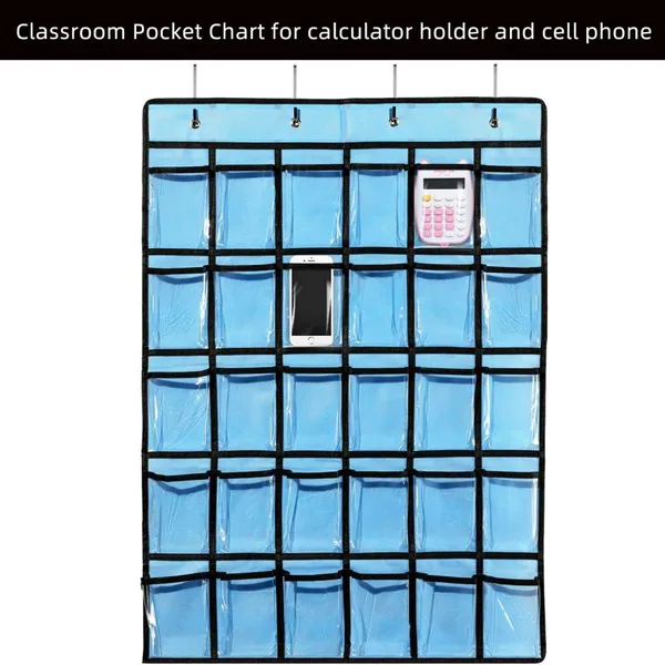 Classroom Pocket Chart Organizer,Cell Phones Calculator Holder,Hanging Wall Organizers photo-4