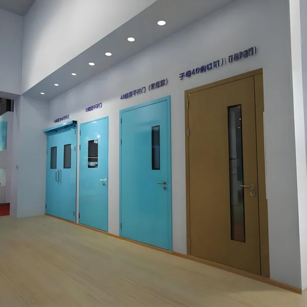 Hospital Hermetic Stainless Steel Door Double Automatic Swinging Doors for Operation Rooms photo-4