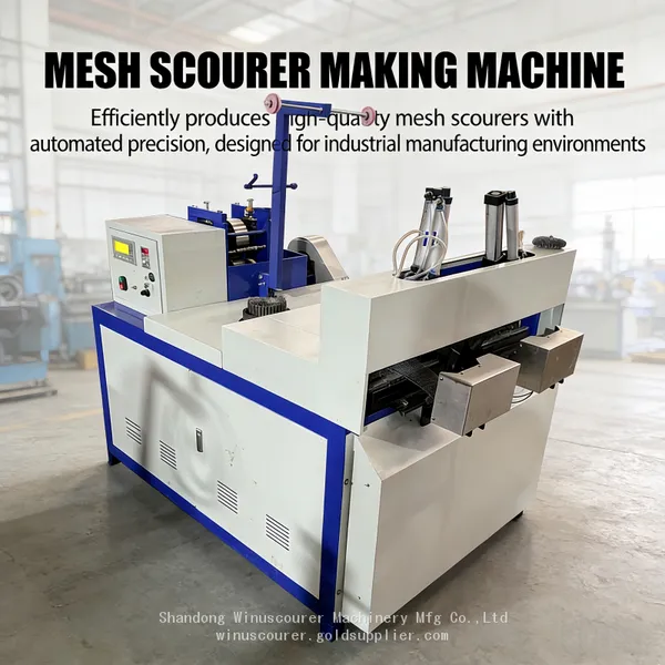 Kitchen Scourer Production Machine galvanize Material mesh scrubber machine