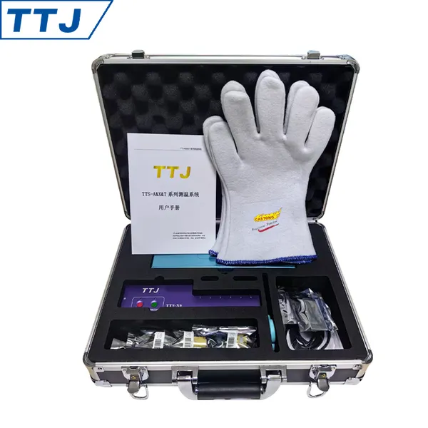 TTJ Brand Oven Temperature Profiler TTS-X6 Ultra-thin SMT Photovoltaic Tunnel Low Furnace Temperature Tracker 6-Channel Tester
