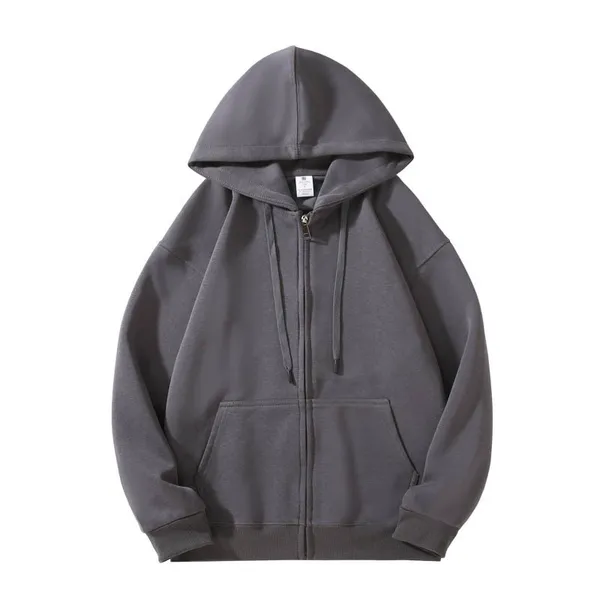 Men’s 100% Cotton Full-Zip Hoodie Jacket