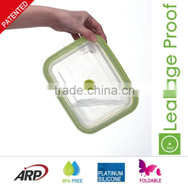1.5L (1500ml ) Silicone Food Container , Platinum Silicone, Foldable, Non-stick, photo-3