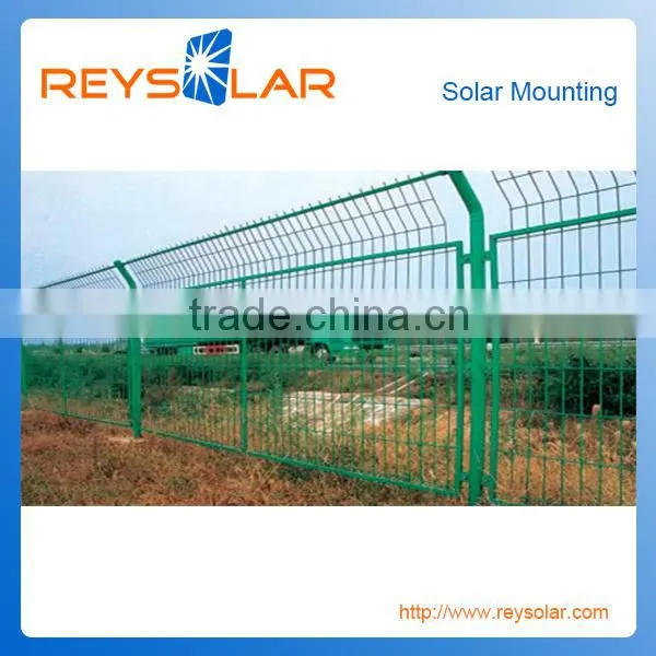 Hot Dip Galvanized Metal Iron Steel Solar Racking Welded Mesh Security Fence photo-3