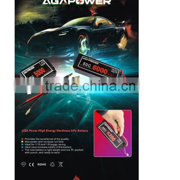 Hard Case 14.8V Lithium Polymer Battery for RC CAR | Traxxas Li-polymer RC Helicopter CAR Racing | Futaba rc Car Power Supply photo-5