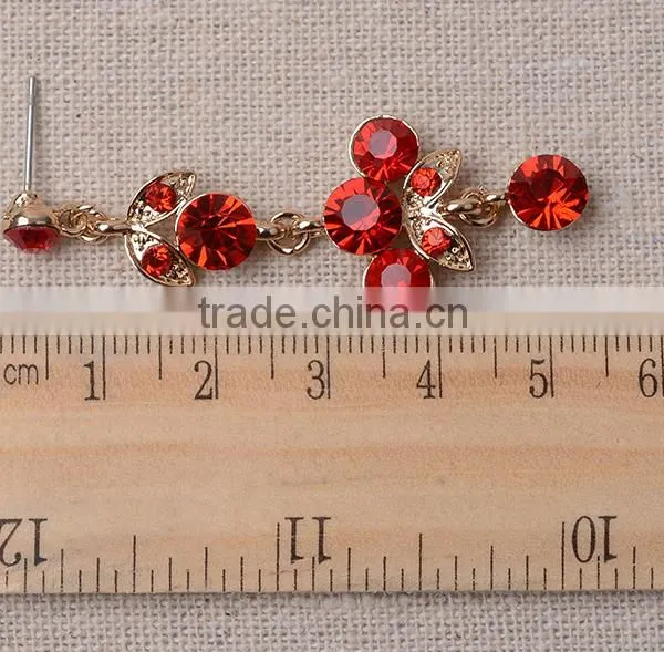 National Wind Jewelry Design Vintage Crystal Tassel Jewelry Set photo-5