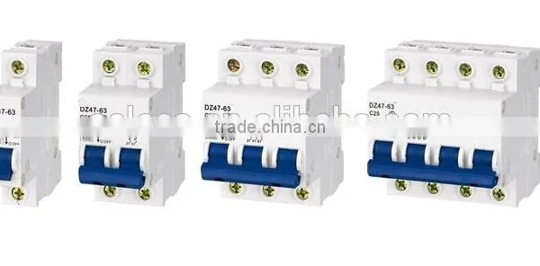 Circuit Breaker for DIN Rails,DZ47-63 MCB Mini Circuit Breaker photo-5