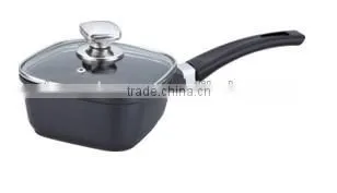 16cm Aluminum Square Sauce Pan With Non Stick Coating