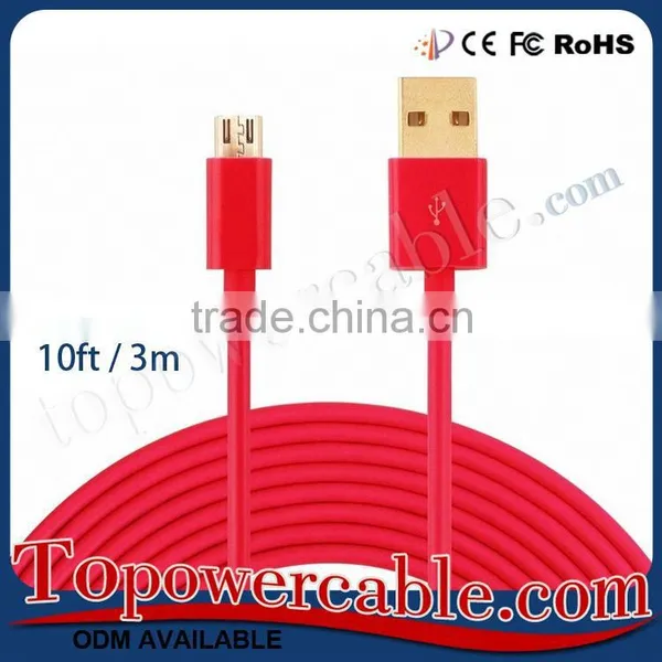 Free Sample Fast Charging Shielded Mobile Phone Micro Usb Cables For Sony photo-4