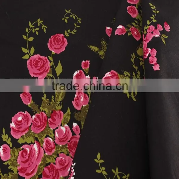 Textile Printing Product With Beautiful Flowers on Poplin Cotton Fabrics photo-5