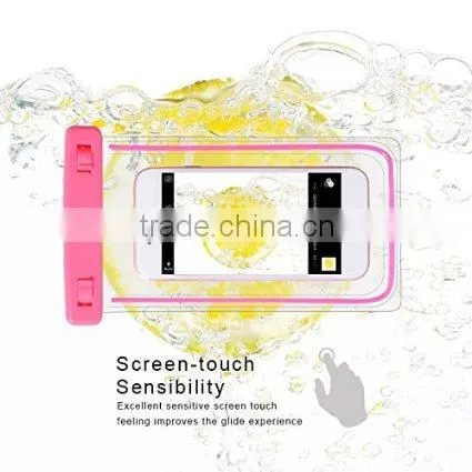 Light Up Waterproof Mobile Phone Case Pvc Waterproof Phone Bag For Swimming photo-5
