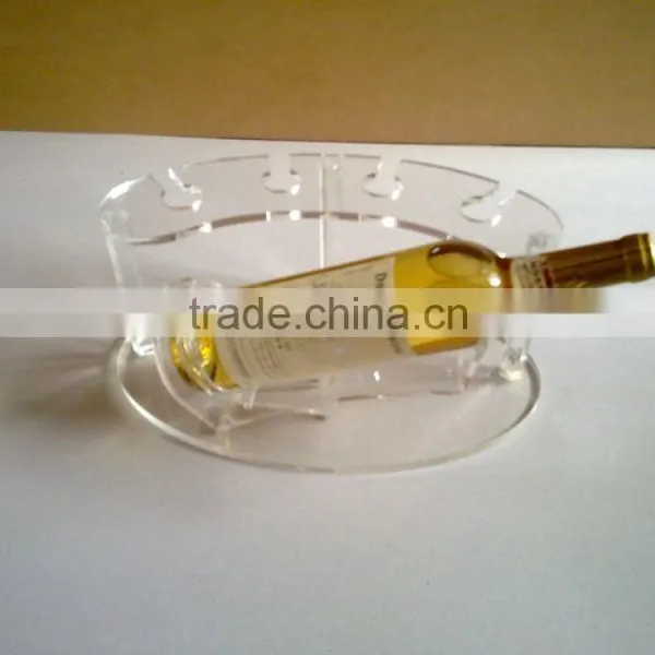 High Polished High Quality Acrylic Wine Display Rack,smooth Acrylic Wine Display Rack photo-6