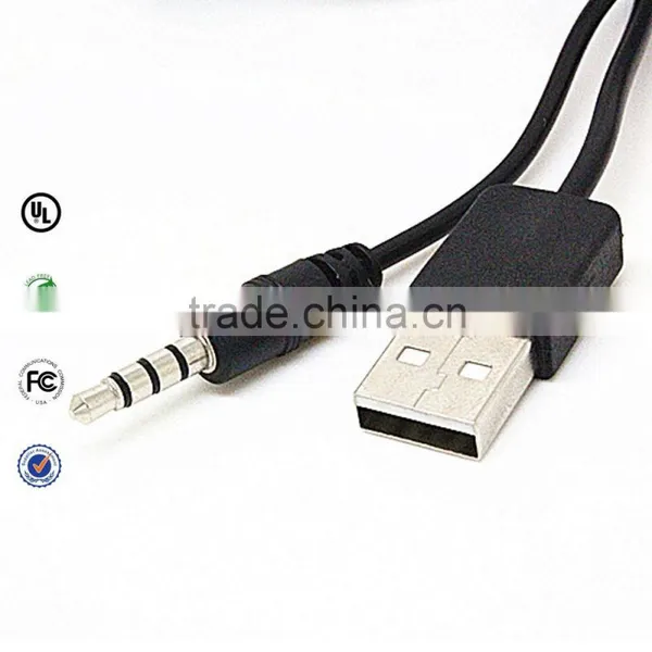 Interconnection mini jack to usb adapter