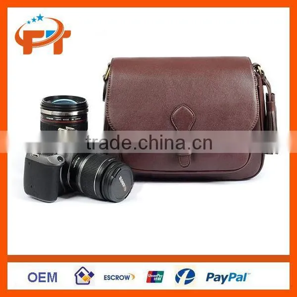 PU Leather DSLR SLR Camera Case Bag For Olympus photo-4