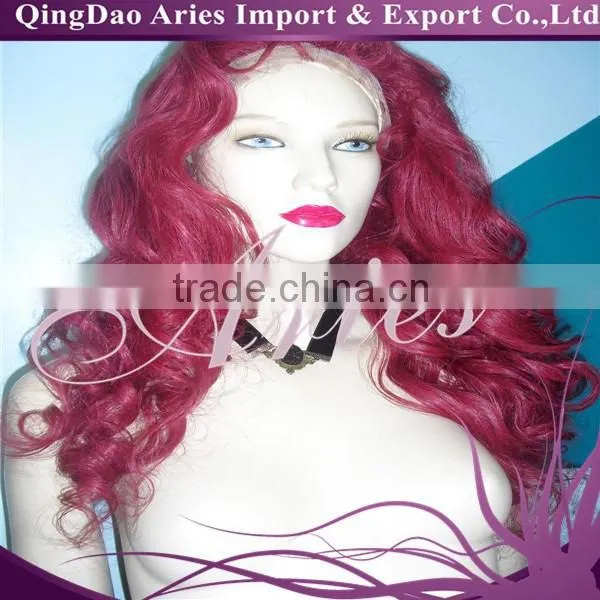 LONG Layered Auburn Red Lace Front Synthetic Wig. Heat Safe. Hand Cut & Styled photo-3