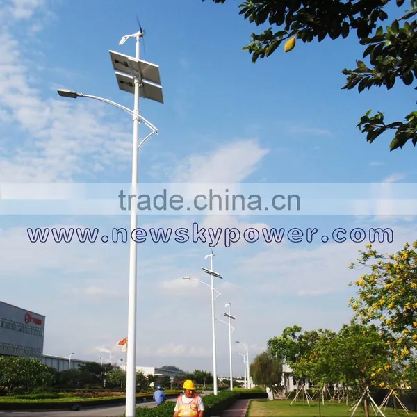 50w China Factory Wind Solar Hybrid Street Lights
