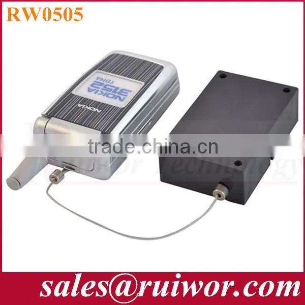 RuiWor RW0505 Кубоидальная упругая защитная кабельная катушка с регулируемым замыкающим концевым приспособлением для позиционирования розничных товаров
