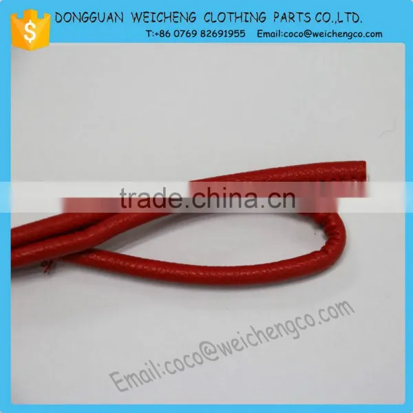Professional Manufacturer Red Braided Leather Cord