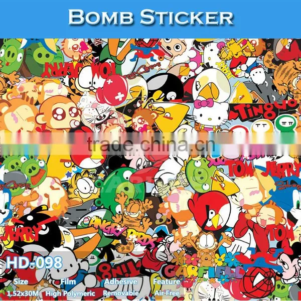 HD-094 CARLIKE High Quality Car Wrap Sticker Bomb Car Foil photo-5