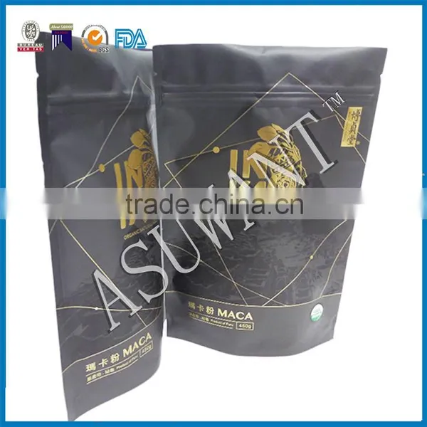 Printing Block Matte Turmeric Powder Curry Powder Zipper Bag/custom Make Whey Protein Packaging Bags for Food Packing photo-3