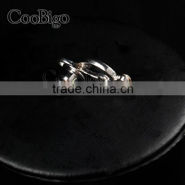 Fashion Jewelry Charming Rhinestone Musical Note Cuff-Link Silver Unisex Party Wedding Gift Promotion Apparel Accessories photo-2