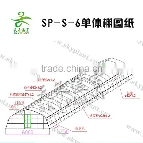 Cheap UV-anti Plastic Film Tunnel Greenhouse photo-4