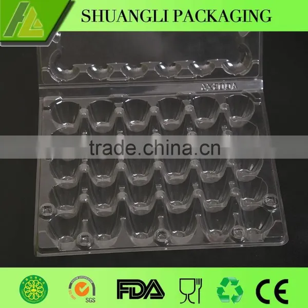 30 Packs Clear Transparent Plastic Quail Egg Cartons photo-6