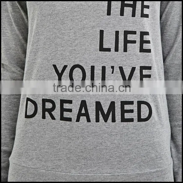 Lightweight Black 95% Cotton 5% Spandex Womens Long Sleeve T-shirt Custom Printed Slim Fit Workout T Shirts Wholesale photo-4