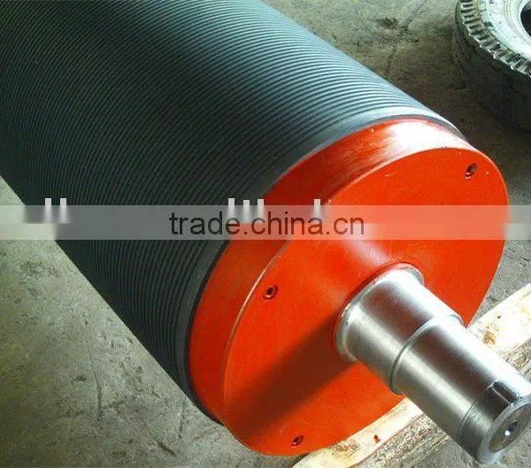 Grooved Press Rubber Roller in Paper Machine photo-2