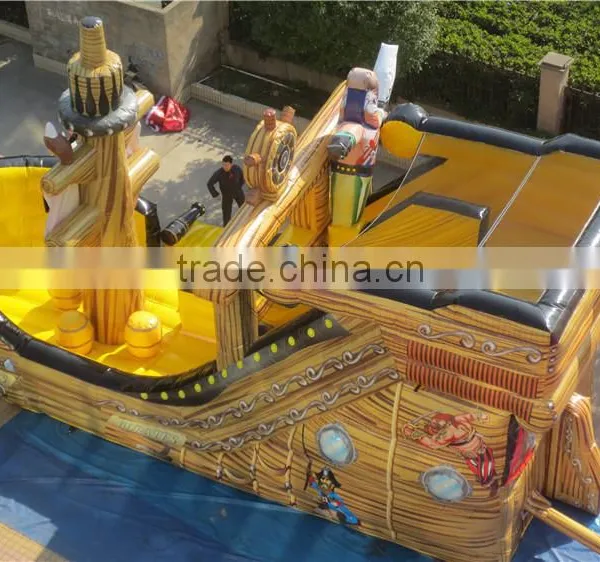 Commercial Outdoor Inflatable Pirate Ship Slide Small for Kids photo-5