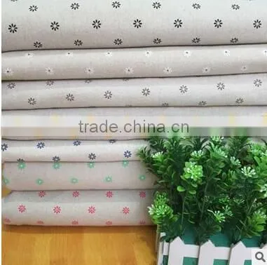 Daisy Printed Linen Textile Foreign Trade Background Cloth DIY