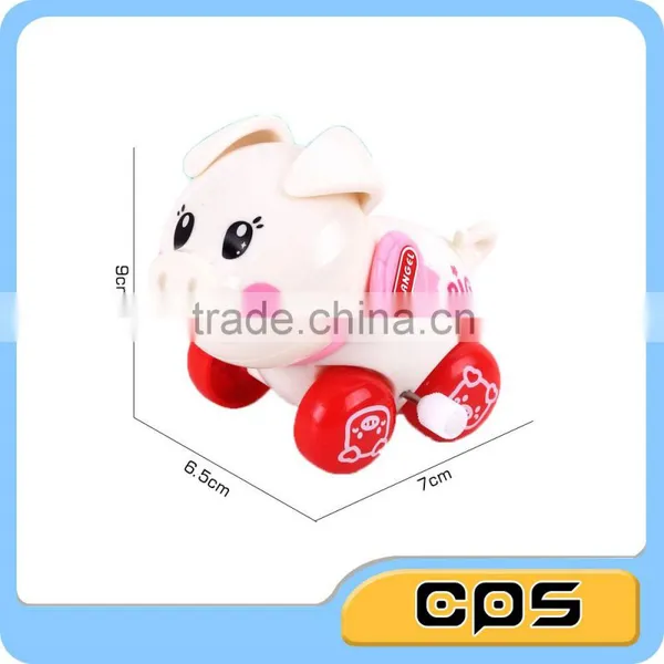 Plastic Wind up Pig Toy in Display Box photo-4