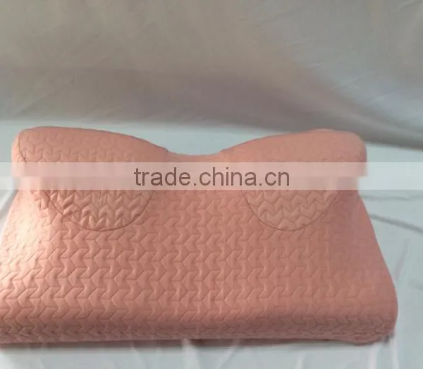 Unique shape memory foam pillow