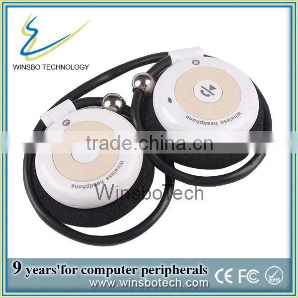 Bluetooth Headphone After Hanging Sport MP3 Headphones Wireless Headphones,wireless Headset,bluetooth Headset With Mp3 fm Radio