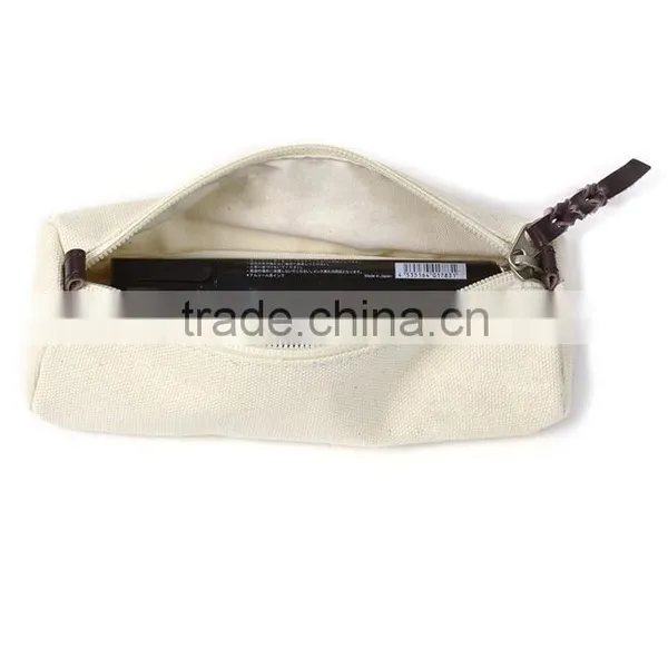 Plain Canvas Pencil Case Canvas Pouch photo-5
