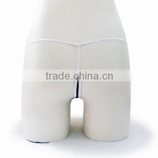 Black Disposable Sexy G-string With White Elastic photo-2