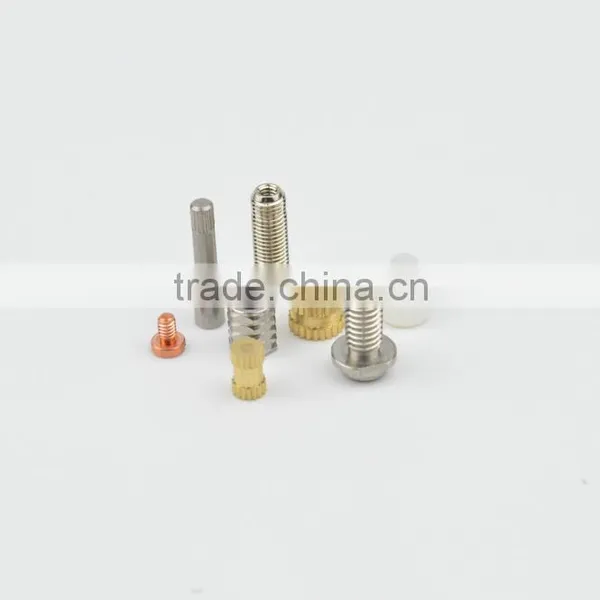 lathe turned high quality and competitive brass threaded insert nut