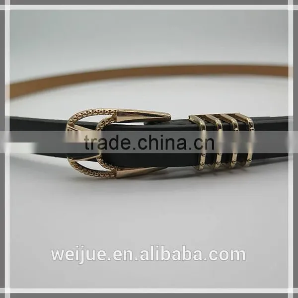 Simple Fashion Style Black Women Skinny Wholesale Fashion Belt