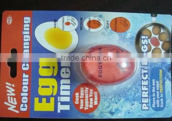 Hot Sell Fashion Temperature Controlled Colour Changing Egg Timer FDA Egg Shape Kitchen Timer Quality Choice photo-4