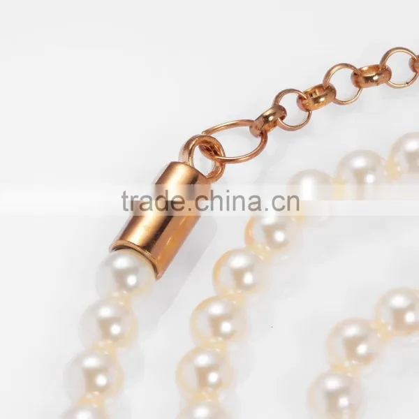 Charm Pearl Decorative Gold Metal Chain for Handbag photo-2