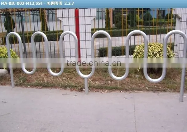 Galvanized and Powder Coated Steel Bicycle Rack,bicycle Parking Rack photo-5